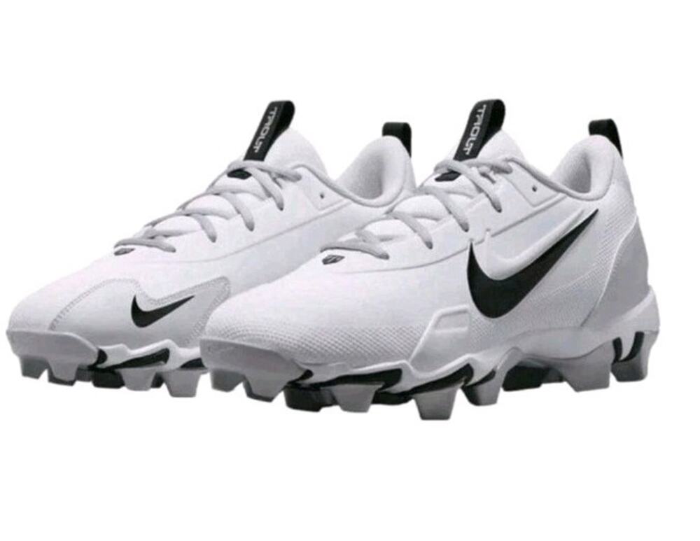 Nike Trout 9 Keystone Shoes Men's Size 11 White Black Baseball Cleats FB9728-102